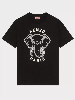 Kenzo Czarny t-shirt Varsity Jungle