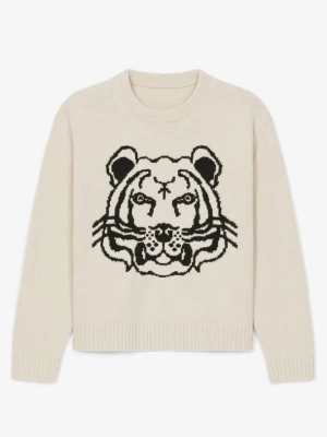 Kenzo Dwustronny wełniany sweter K-Tiger