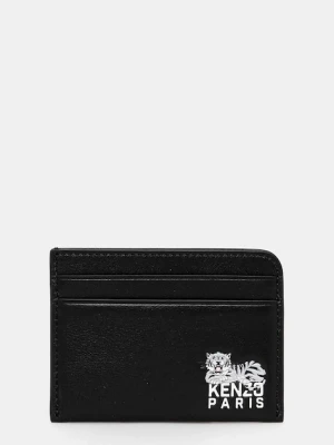 Kenzo etui na karty skórzane kolor czarny FF65PM600L46