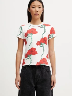 Kenzo GOTS KENZO ARCHIVE ROSE CLASSI t-shirt bawełniany damski
