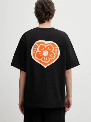 Kenzo GOTS KENZO BOKE HEART OVERSIZE t-shirt bawełniany męski