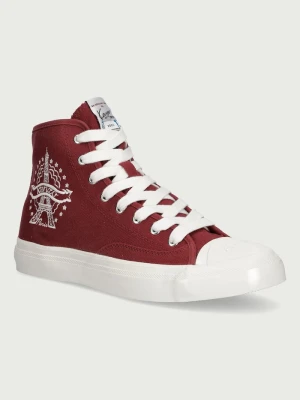 Kenzo High top Sneaker trampki męskie bordowy