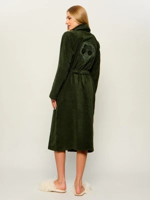 Kenzo Home Szlafrok K Boke | Relaxed fit butelkowa zieleń