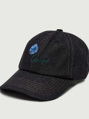 Kenzo Jeansowa bejsbolówka granatowy