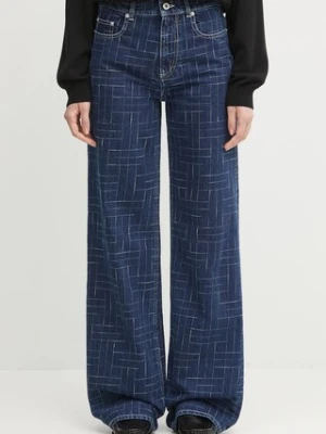 Kenzo jeansy damskie kolor niebieski FF62DP2176V3
