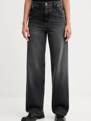 Kenzo jeansy Kenzo x Futura damskie high waist FF62DP2356C8