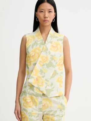 Kenzo kamizelka z domieszką lnu