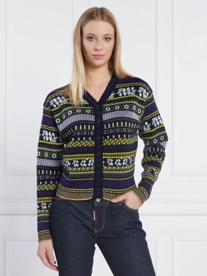 Kenzo Kardigan FAIR ISLE | Regular Fit | z dodatkiem wełny