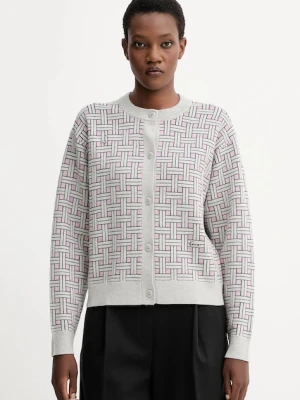 Kenzo kardigan z dodatkiem wełny damski kolor szary lekki FF62CA7033CQ