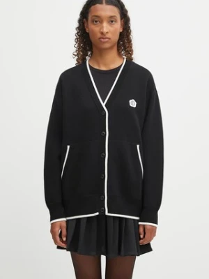 Kenzo kardigan z dodatkiem wełny Rws Boke Flower 2.0. Mid Cardigan damski kolor czarny FF62CA7103LF