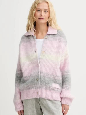 Kenzo kardigan z wełną damski kolor różowy ciepły FF62CA7043CG