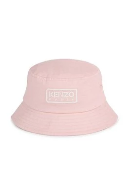 Kenzo Kids kapelusz bawełniany dziecięcy kolor różowy bawełniany