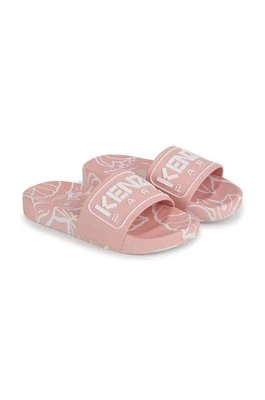 Kenzo Kids klapki dziecięce kolor różowy