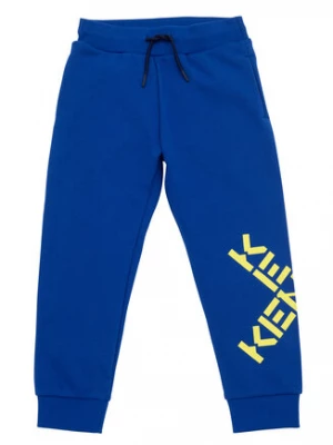 Kenzo Kids Spodnie dresowe K24276 Niebieski Regular Fit