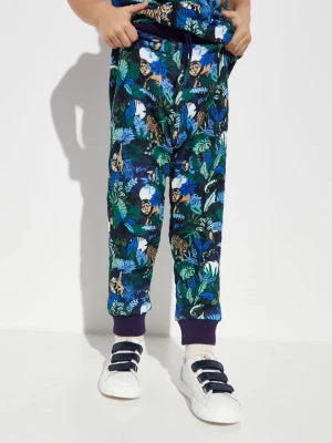 Kenzo Kids Spodnie dresowe w print jungle 0-4 lat rozmiar