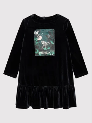 Kenzo Kids Sukienka codzienna K12065 Czarny Regular Fit