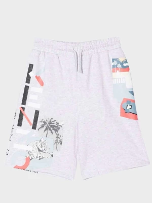 Kenzo Kids Szare spodenki z logo 4-14 lat rozmiar