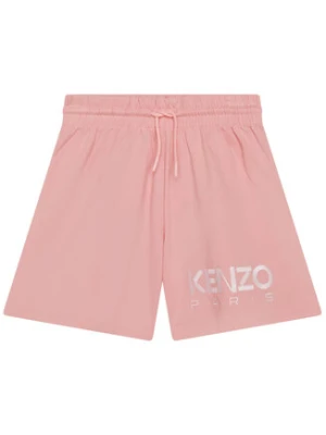 Kenzo Kids Szorty materiałowe K14253 S Różowy Regular Fit