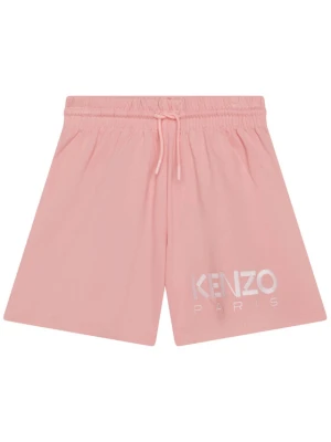 Kenzo Kids Szorty materiałowe K14253 S Różowy Regular Fit
