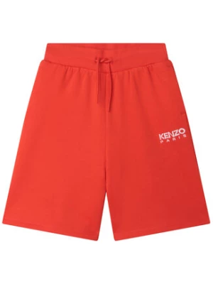 Kenzo Kids Szorty materiałowe K24297 S Czerwony Regular Fit
