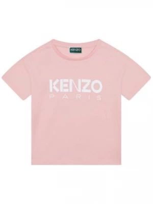 Kenzo Kids T-Shirt K15629 S Różowy Regular Fit