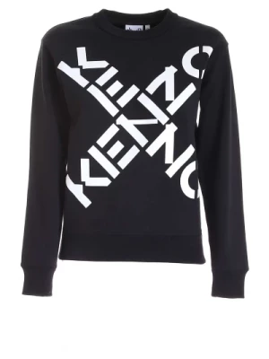 Kenzo, Klasyczny Sweter Sportowy Black, female,