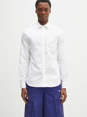Kenzo koszula bawełniana męska kolor biały slim FF55CH2029JA.01
