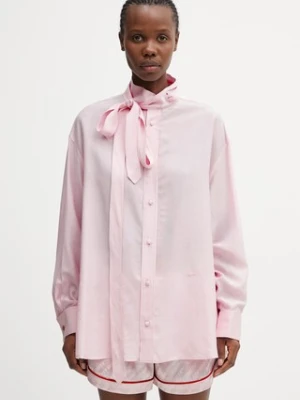 Kenzo koszula z domieszką jedwabiu damska