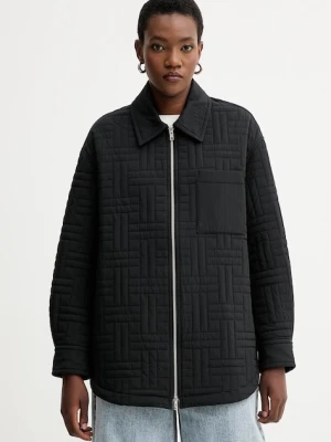 Kenzo kurtka kolor czarny przejściowa oversize FF62BL2399NN