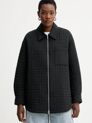 Kenzo kurtka kolor czarny przejściowa oversize FF62BL2399NN