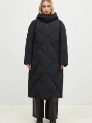 Kenzo kurtka puchowa Long Down Jacket damska kolor czarny zimowa FE62OU1229NH.99