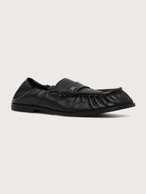 Kenzo loafersy damskie skórzane Loafer czarny