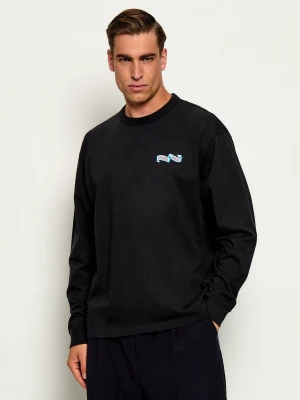 Kenzo Longsleeve Jumping Tiger | Relaxed fit czarny
