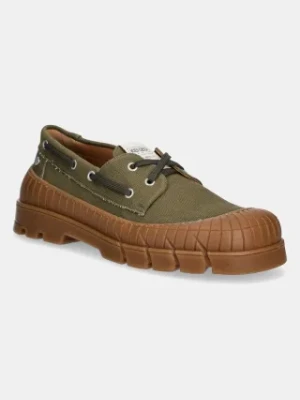 Kenzo mokasyny Derby męskie kolor zielony FF55DB720F52.50