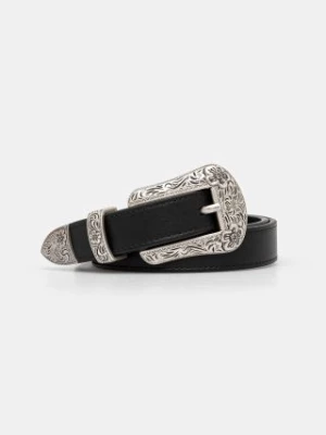 Kenzo pasek skórzany 20 mm Western Belt damski kolor czarny FE68CE042L25.99