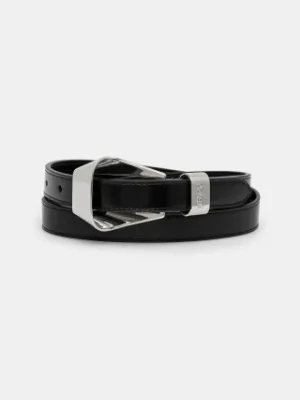 Kenzo pasek skórzany damski kolor czarny FE62CE040L03.AG