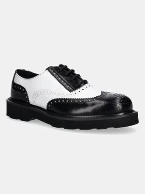 Kenzo półbuty skórzane Ukio Brogue męskie kolor biały FF65DB114L52.01