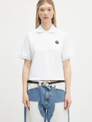 Kenzo polo bawełniane Boke Flower 2.0 damski kolor biały FF52TS1604SB.01