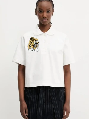 Kenzo polo bawełniane damski kolor biały FF52TS1704SB.02