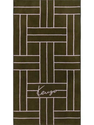Kenzo ręcznik plażowy K TATAMI Kaki 90 x 170 cm kolor zielony