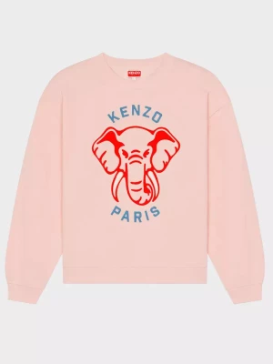 Kenzo Różowa bluza z grafiką Varsity Junge