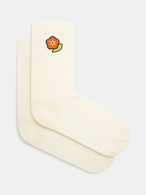 Kenzo skarpetki kolor beżowy FF58SU193KSE.02