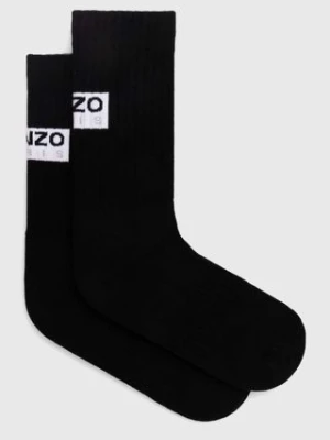 Kenzo skarpetki Sports Cable Socks męskie kolor czarny FE68SU131KSB.99J