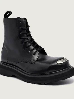 Kenzo Skórzane buty wysokie