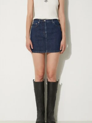 Kenzo spódnica jeansowa Mini Skirt Stripped Jacquard