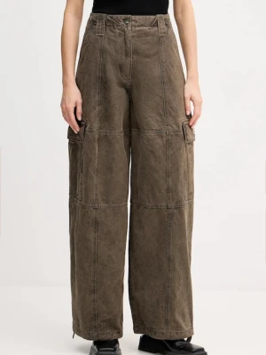Kenzo spodnie bawełniane Dyed Canvas Cargo Pants