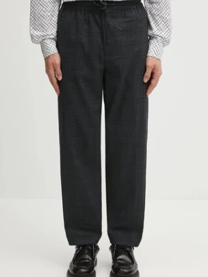 Kenzo spodnie Weave Cargo Jogpant męskie kolor czarny proste FF65PA5019JF