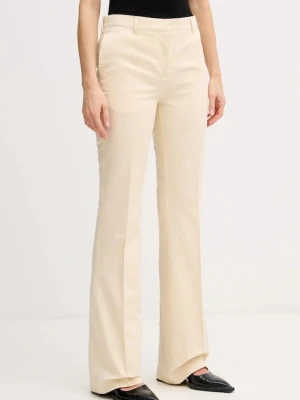 Kenzo spodnie z domieszką lnu