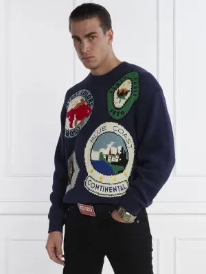 Kenzo Sweter | Regular Fit | z dodatkiem wełny