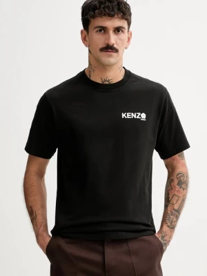 Kenzo t-shirt bawełniany Boke Flower 2.0 męski kolor czarny z nadrukiem FF55TS4894SG.99J